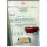 Dowst letter with sample promotional vans (photo by Gary Cohen)