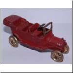 Model T Ford with open spokes