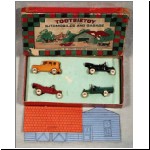 Automobiles and Garage Set (photo by Lloyd Ralston Gallery Auctions)