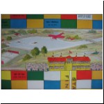 Tootsietoy Speedway Set game board (close-up)