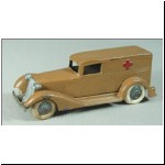 Graham Army Ambulance (1939 version) - unpainted hubs with a blind hub on one side, silver painted grille