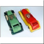 Graham Roadsters showing the open or closed footwell in the dicky seat