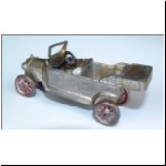 Tootsietoy Model T Ford - first version with headlights and plated finish.